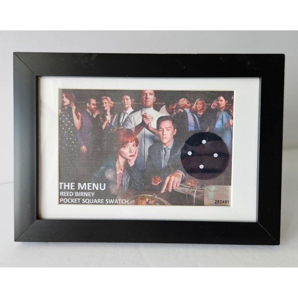 THE MENU Reed Birney Collectible Movie Frame Pocket Square Swatch Anna TaylorJoy